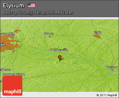Physical Panoramic Map of Elysium