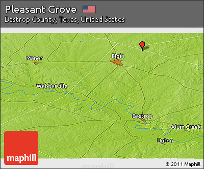 Physical Panoramic Map of Pleasant Grove