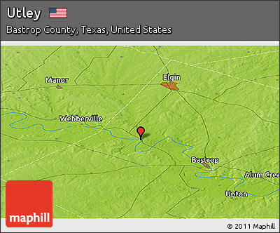 Physical Panoramic Map of Utley