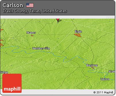 Physical Panoramic Map of Carlson