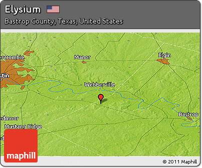 Physical Panoramic Map of Elysium