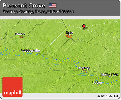 Physical Panoramic Map of Pleasant Grove