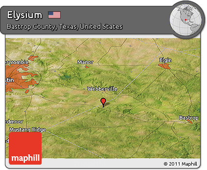 Satellite Panoramic Map of Elysium