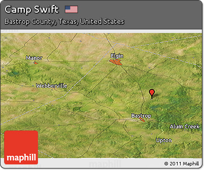 Satellite Panoramic Map of Camp Swift