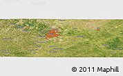 Satellite Panoramic Map of Driftwood