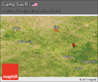 Satellite Panoramic Map of Camp Swift