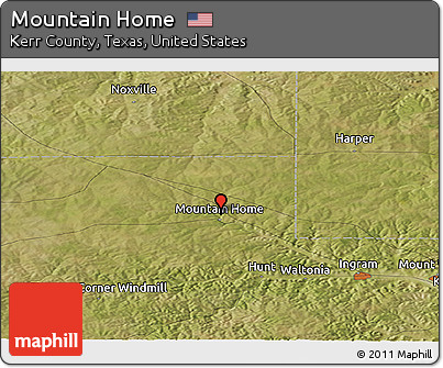 Satellite Panoramic Map of Mountain Home