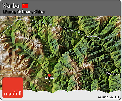 Satellite 3D Map of Xarba