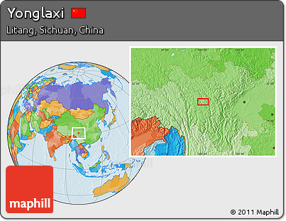 Political Location Map of Yonglaxi