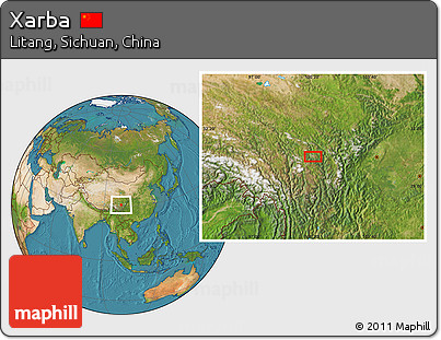 Satellite Location Map of Xarba