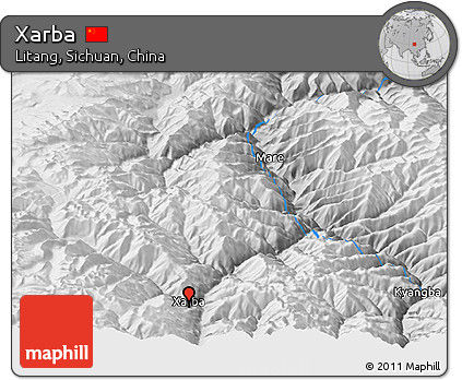 Physical Panoramic Map of Xarba