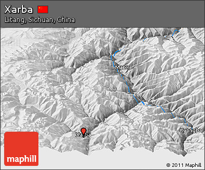 Physical Panoramic Map of Xarba