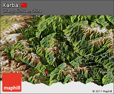 Satellite Panoramic Map of Xarba