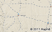 Shaded Relief Map of Ozona