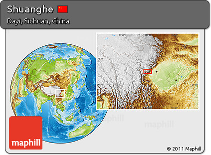 Physical Location Map of Shuanghe