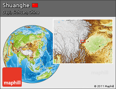 Physical Location Map of Shuanghe