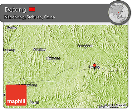 Physical 3D Map of Datong