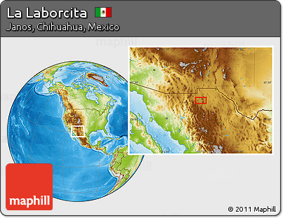 Physical Location Map of La Laborcita