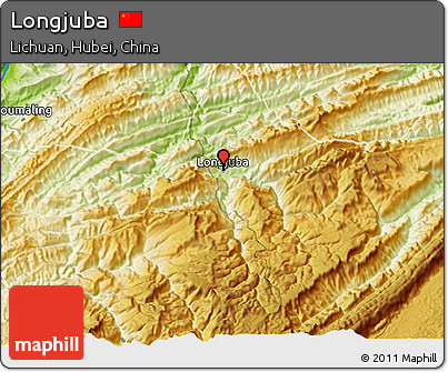 Physical 3D Map of Longjuba