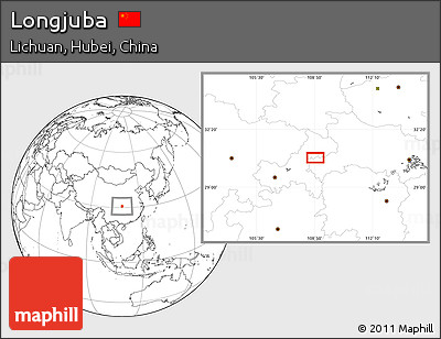 Blank Location Map of Longjuba