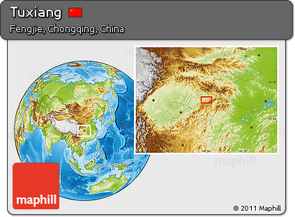 Physical Location Map of Tuxiang