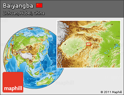 Physical Location Map of Baiyangba