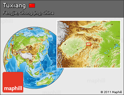 Physical Location Map of Tuxiang