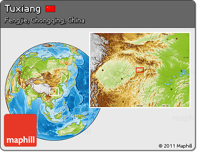Physical Location Map of Tuxiang