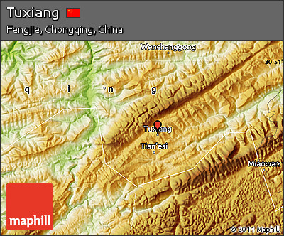 Physical Map of Tuxiang