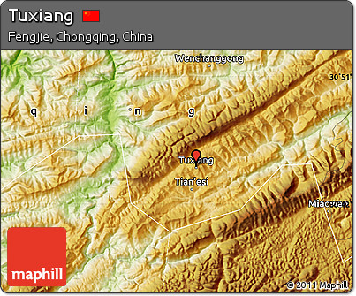 Physical Map of Tuxiang