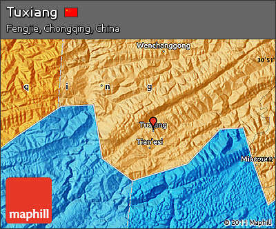 Political Map of Tuxiang