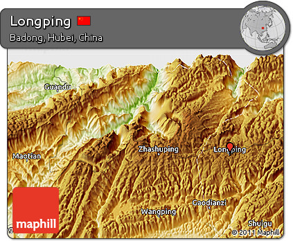 Physical 3D Map of Longping