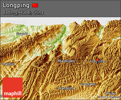 Physical 3D Map of Longping