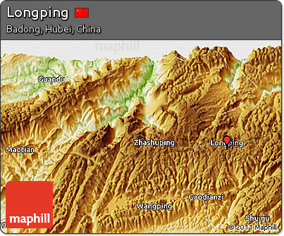 Physical 3D Map of Longping