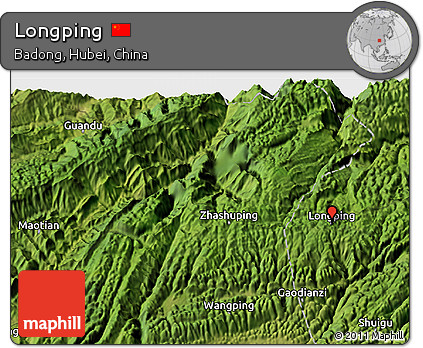 Satellite 3D Map of Longping