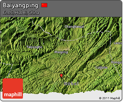 Satellite 3D Map of Baiyangping