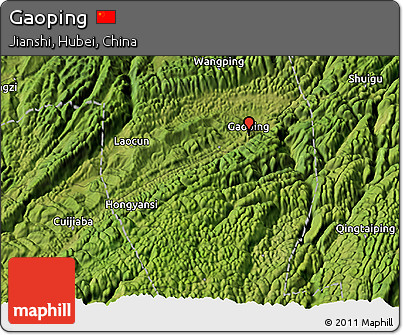 Satellite 3D Map of Gaoping
