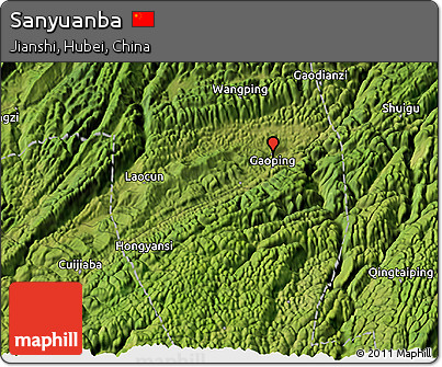 Satellite 3D Map of Sanyuanba