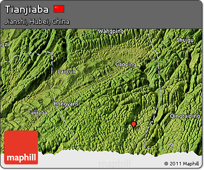 Satellite 3D Map of Tianjiaba