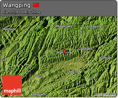 Satellite 3D Map of Wangping