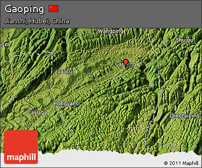 Satellite 3D Map of Gaoping