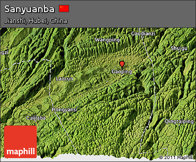 Satellite 3D Map of Sanyuanba