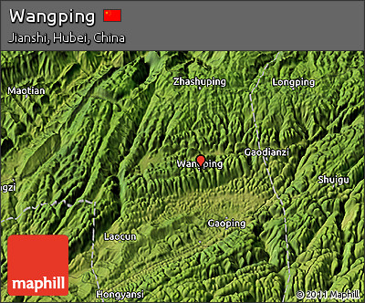 Satellite 3D Map of Wangping