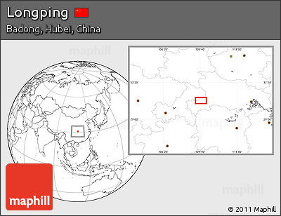 Blank Location Map of Longping