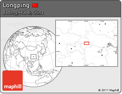 Blank Location Map of Longping