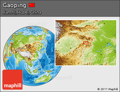 Physical Location Map of Gaoping