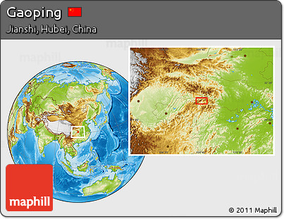 Physical Location Map of Gaoping
