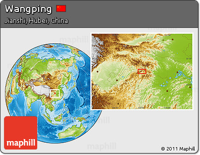 Physical Location Map of Wangping