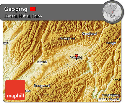 Physical Map of Gaoping
