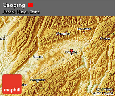 Physical Map of Gaoping